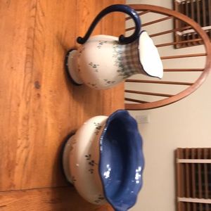Pitcher and bowl